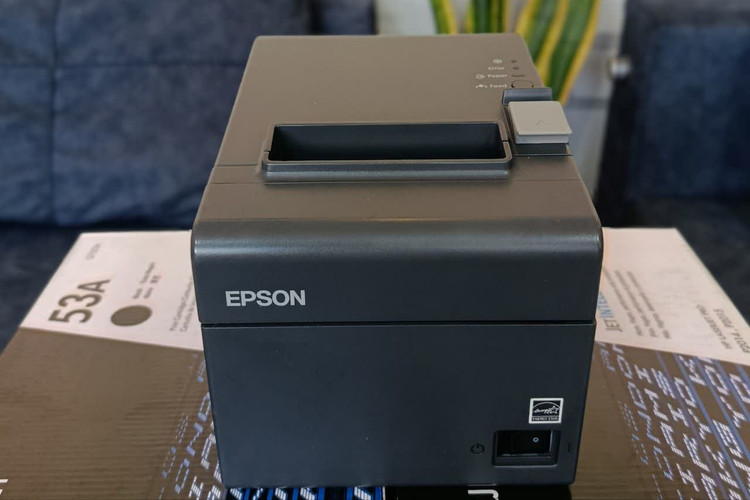 فیش پرینتر حرارتی Epson TM‑T20 استوک تمیز – نمای جلو در اصفهان