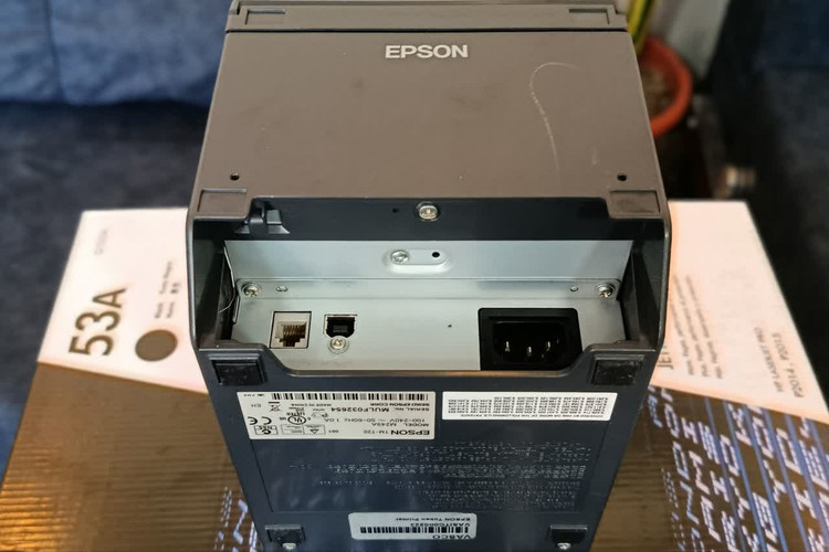 پورتها و اتصالات فیش پرینتر Epson TM‑T20 حرارتی در اصفهان