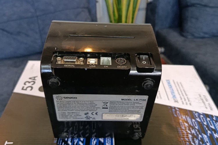 پورتهای Serial و USB فیش پرینتر Sewoo LK-T100 استوک در حد نو